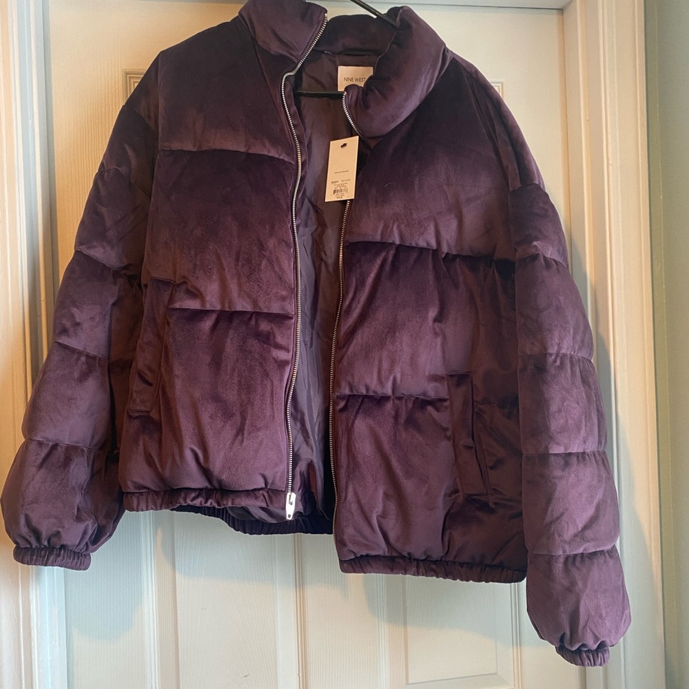 🎉🎉SOLD🎉 NINE WEST NEW  Purple Puffer Jacket SIZE XL